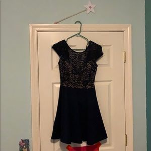 Short Navy Blue Dress!